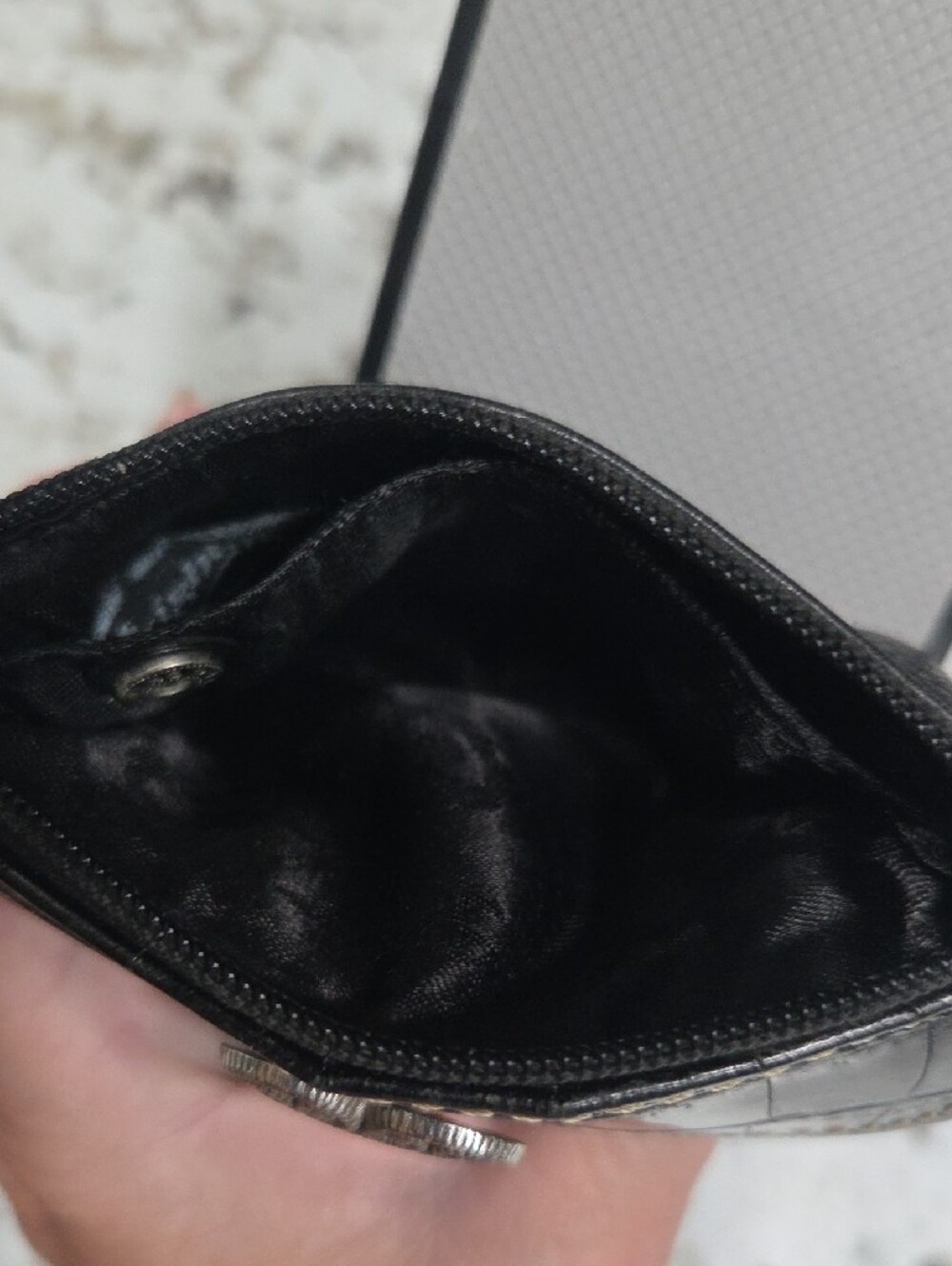 Brighton Black Leather Women's Small Wallet with Heart Accent - Picture 4 of 6